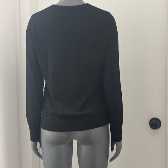 Equipment 100% wool sweater w silk lace front - Picture 2 of 5